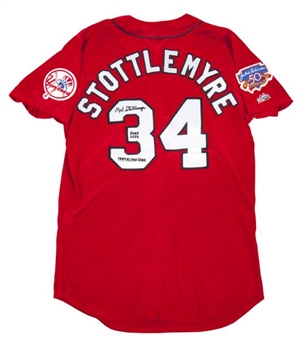 1997 Mel Stottlemyre Game Worn and Signed American League All-Star Jersey (Stottlemyre LOA)